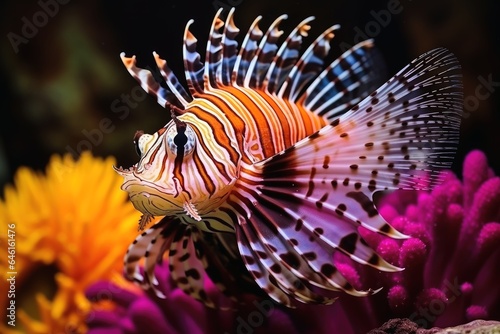 A beautiful fish and aquarium background. © Michael