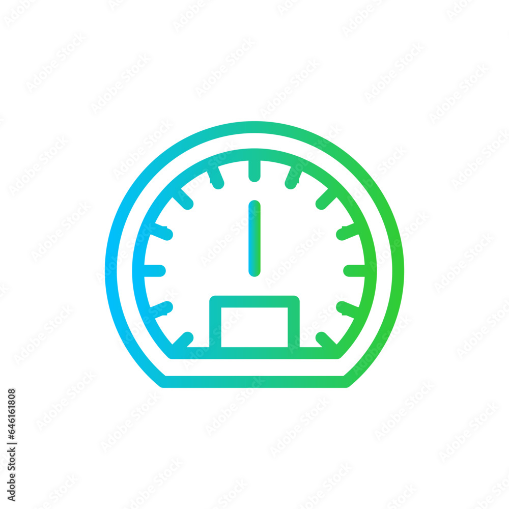 Speedometer motor service and garage icon with blue and green gradient outline style. speedometer, speed, arrow, fast, meter, auto, sign. Vector Illustration Speedometer motor service and garage icon with blue and green gradient outline style. speedometer, speed, arrow, fast, meter, auto, sign. Vector Illustration