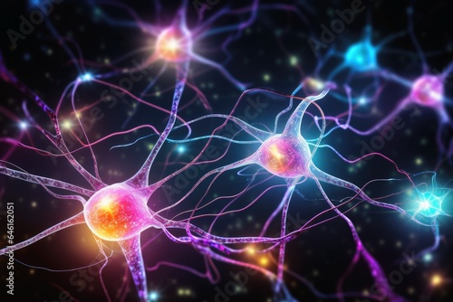 Background image of neuronal activity in the brain.