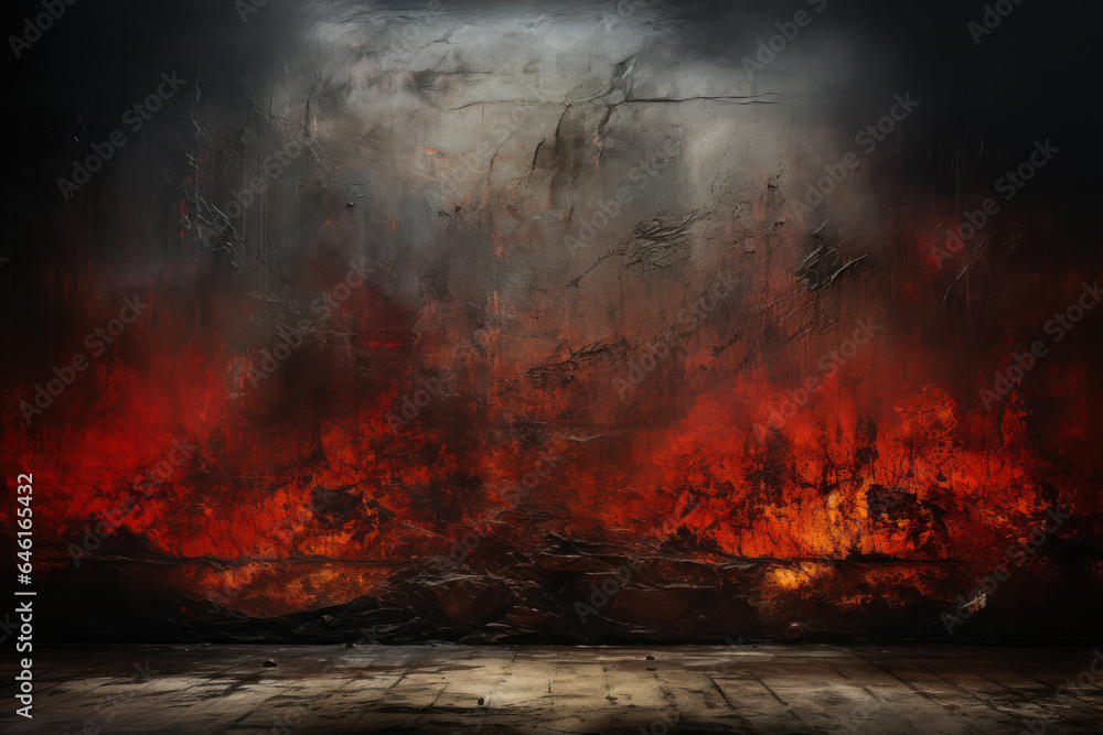 Gloomy and scary background for Halloween, Day of the Dead. Halloween concept. Generative Ai.