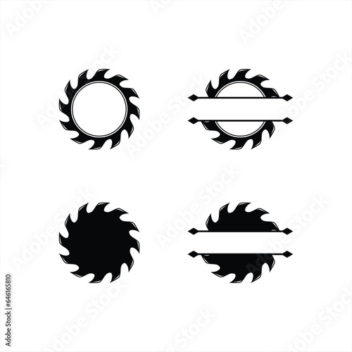 Saw logo design, saw vector, circular saw, carpentry logo design