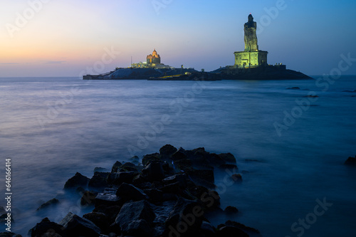 Canvas Print Morning Sunrise at Kannyakumari - Indian Ocean