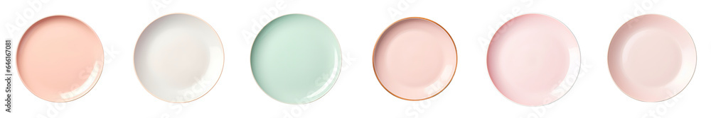 Png Set transparent background with empty plate Png Set transparent background with empty plate
