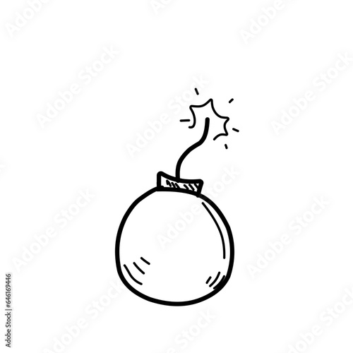 Hand Drawn Bomb molotov 