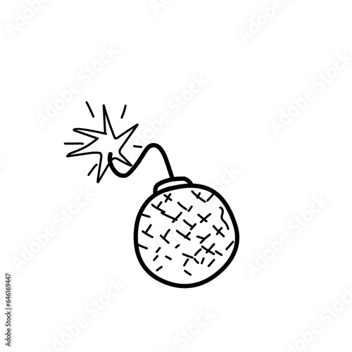 Hand Drawn Bomb molotov 