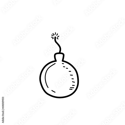 Hand Drawn Bomb molotov 