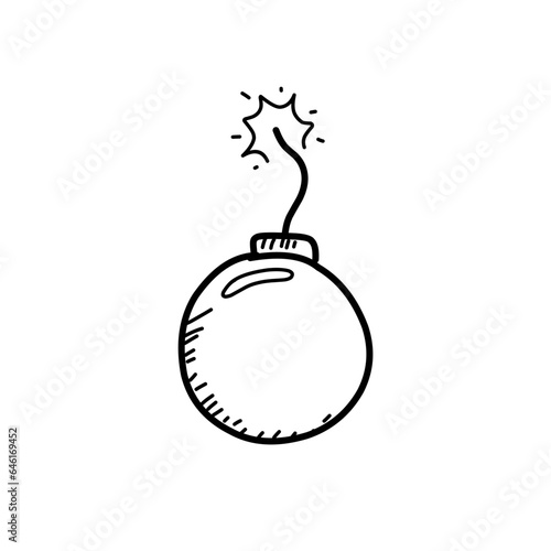 Hand Drawn Bomb molotov 