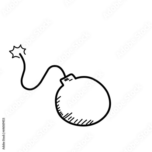 Hand Drawn Bomb molotov 