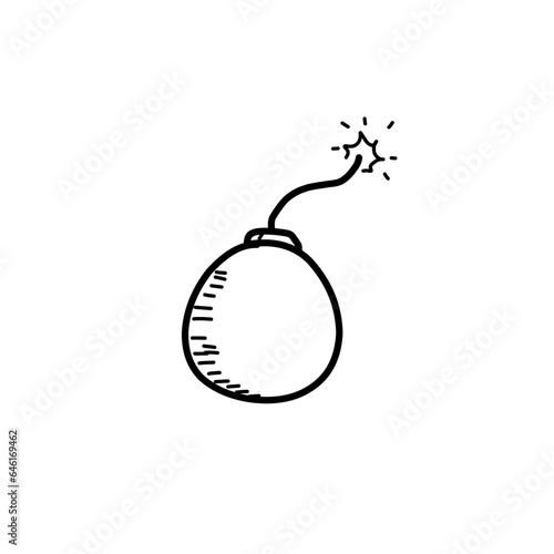 Hand Drawn Bomb molotov 