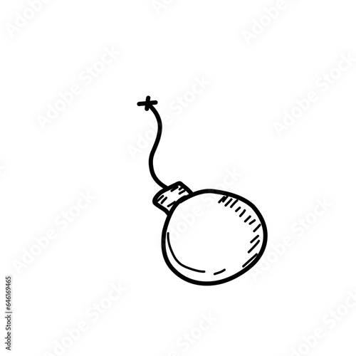 Hand Drawn Bomb molotov 