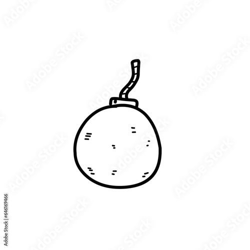 Hand Drawn Bomb molotov 