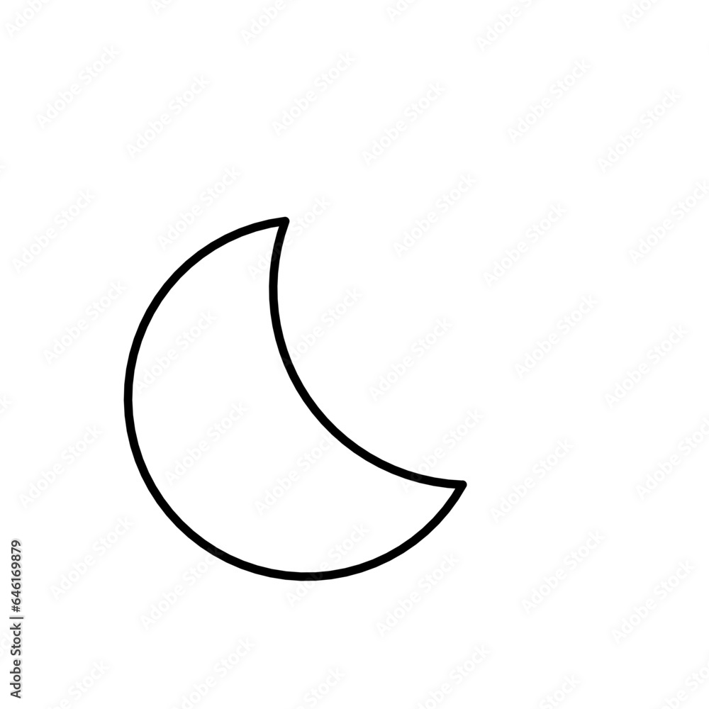 Fototapeta premium Moon outline 