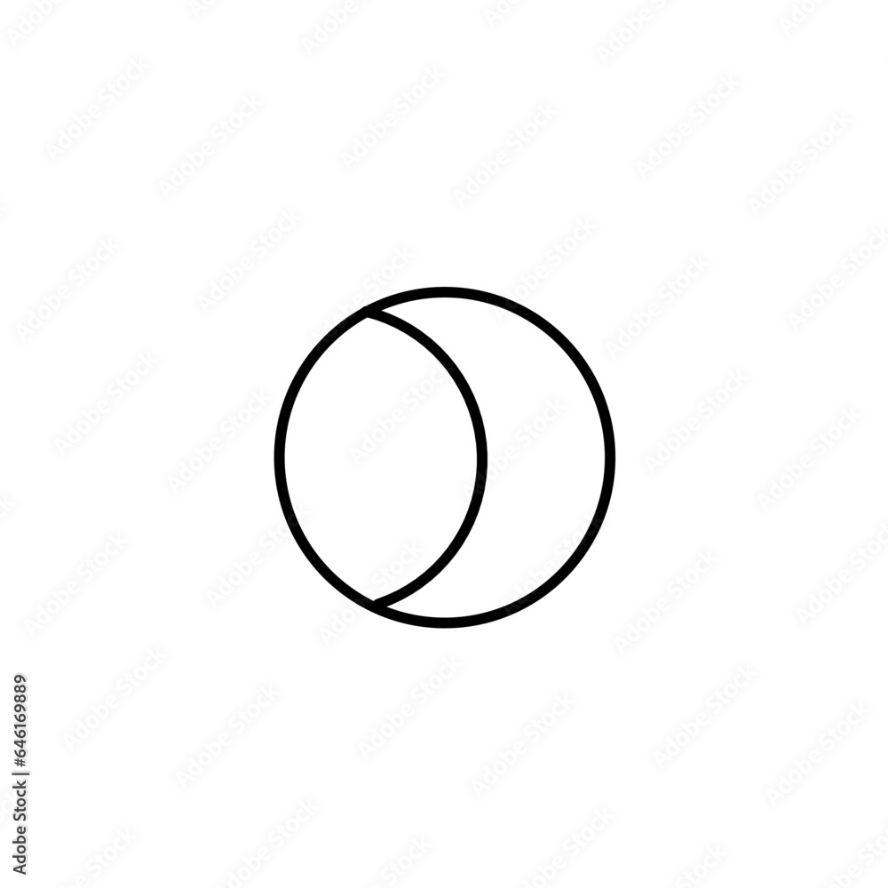 Moon outline Moon outline