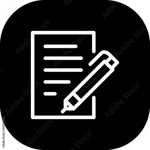 Document startup pitch deck icon with black outline style. document, business, sign, paper, symbol, line, outline. Vector Illustration