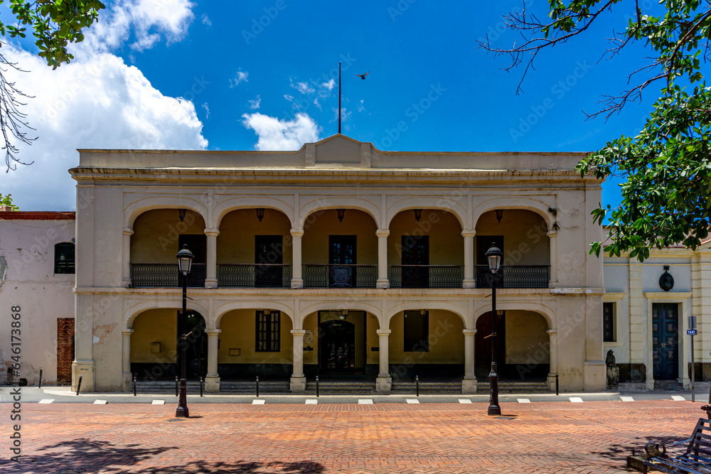 Obraz premium Various views of the colonial architecture of Santo Domingo, Dominican Republic. 