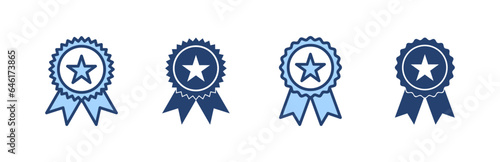Badge icon vector. Awards icon vector. Achieve sign and symbols