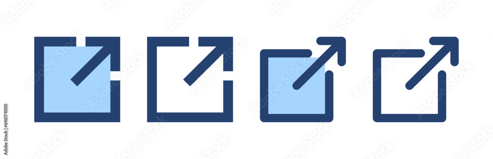 External link icon vector. link sign and symbol. hyperlink symbol External link icon vector. link sign and symbol. hyperlink symbol