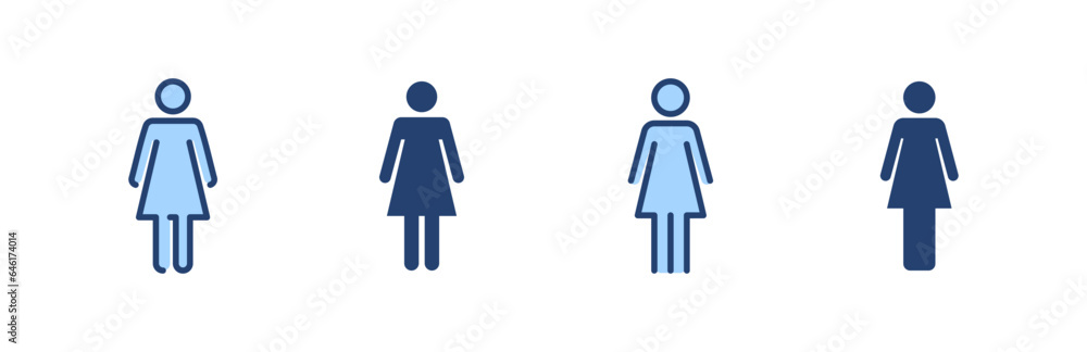 Female icon vector. woman sign and symbol Female icon vector. woman sign and symbol