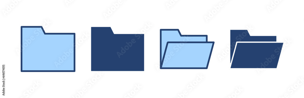 Folder icon vector. folder sign and symbol Folder icon vector. folder sign and symbol