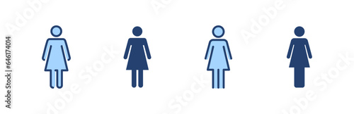Female icon vector. woman sign and symbol