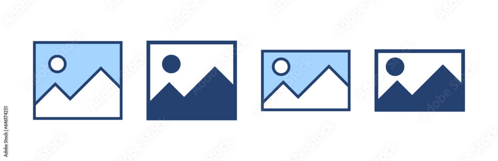 Picture icon vector. photo gallery sign and symbol. image icon Picture icon vector. photo gallery sign and symbol. image icon