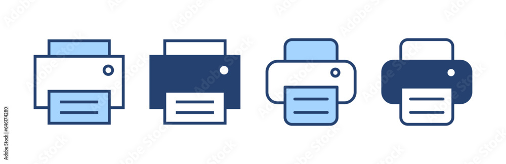 Print icon vector. printer sign and symbol Print icon vector. printer sign and symbol