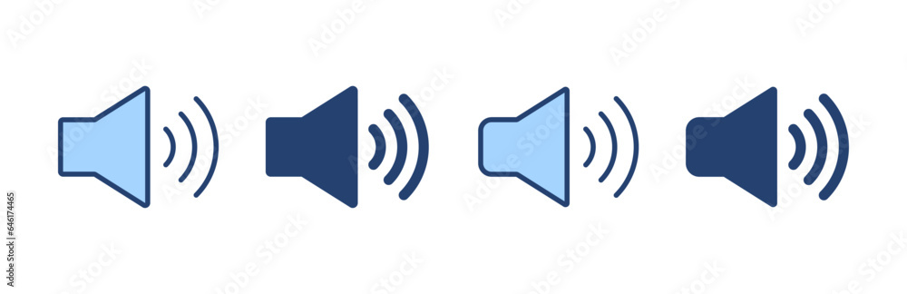 Speaker icon vector. volume sign and symbol. loudspeaker icon. sound symbol Speaker icon vector. volume sign and symbol. loudspeaker icon. sound symbol