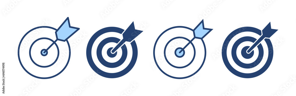 Target icon vector. goal icon vector. target marketing sign and symbol Target icon vector. goal icon vector. target marketing sign and symbol