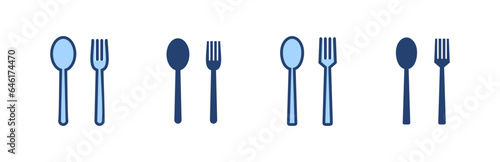 spoon and fork icon vector. spoon  fork and knife icon vector. restaurant sign and symbol