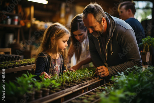 A homeschooling family visits a local farm, integrating real-world experiences and practical learning into their curriculum. Generative AI. © Sebastian