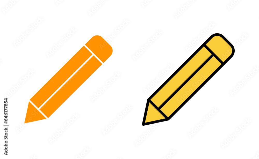 Pencil icon set for web and mobile app. pen sign and symbol. edit icon vector Pencil icon set for web and mobile app. pen sign and symbol. edit icon vector