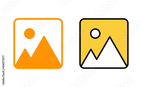 Picture icon set for web and mobile app. photo gallery sign and symbol. image icon