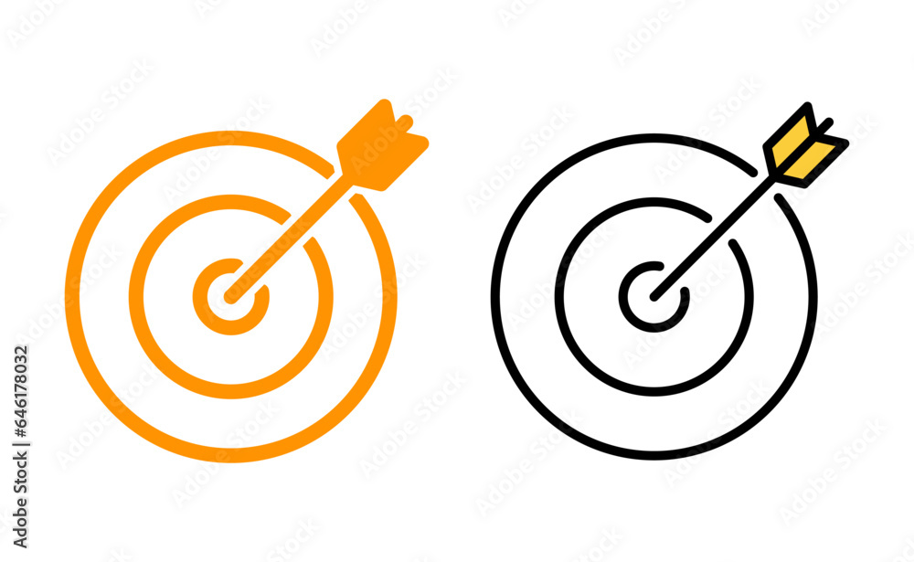 Target icon set for web and mobile app. goal icon vector. target marketing sign and symbol Target icon set for web and mobile app. goal icon vector. target marketing sign and symbol