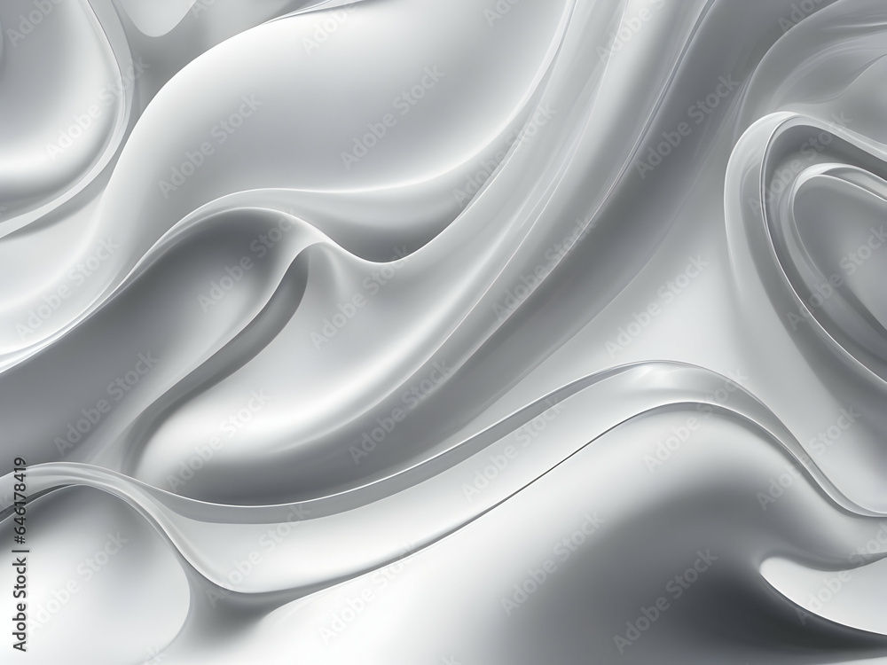 Fluid Interplay of Textures A Fusion of Gossamer Silk and Glistening Plastic in silver Wave Symphony Fluid Interplay of Textures A Fusion of Gossamer Silk and Glistening Plastic in silver Wave Symphony