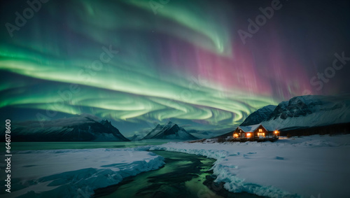 Wallpaper Mural Northern lights, full screen Torontodigital.ca