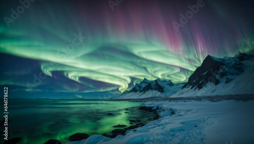 Wallpaper Mural Northern lights, full screen Torontodigital.ca