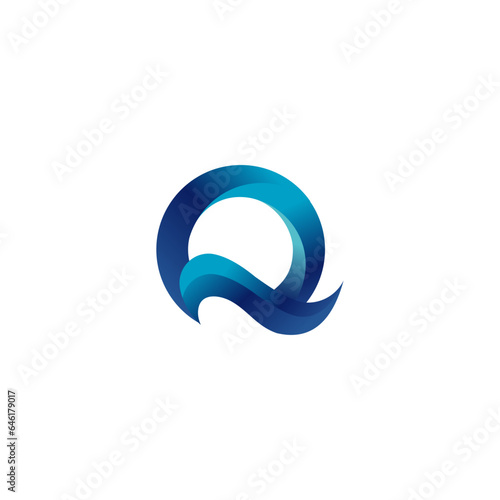 Q ocean logo vector