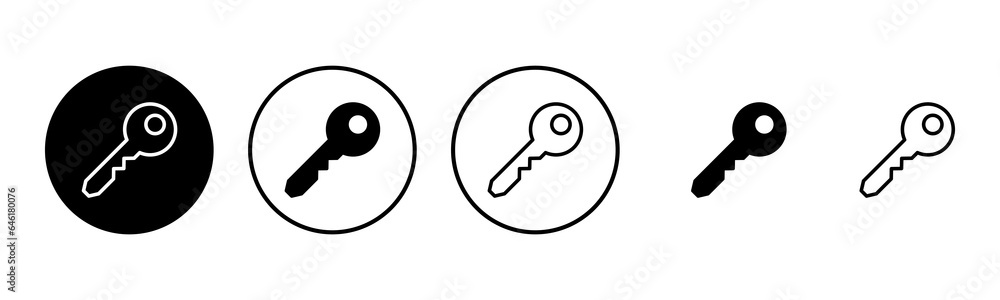 Key icon set illustration. Key sign and symbol. Key icon set illustration. Key sign and symbol.