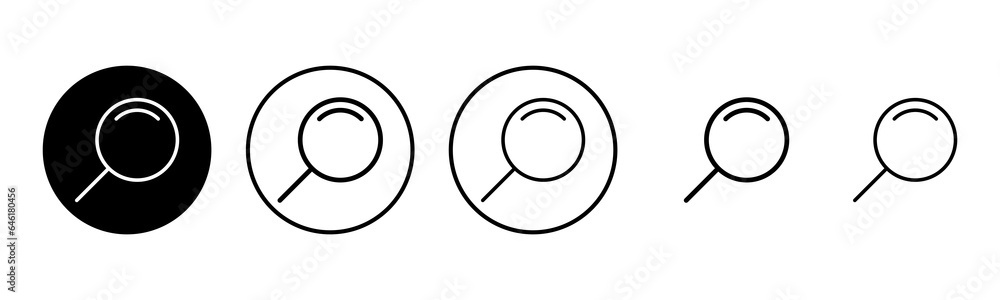 Search icon set illustration. search magnifying glass sign and symbol Search icon set illustration. search magnifying glass sign and symbol