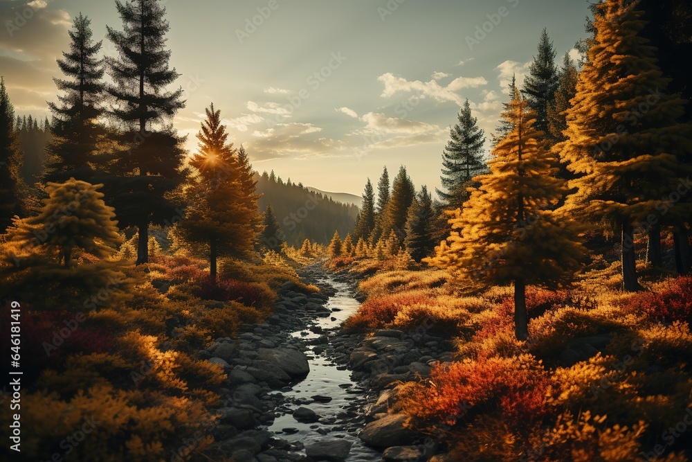 Fall Foliage Landscape Fall Foliage Landscape