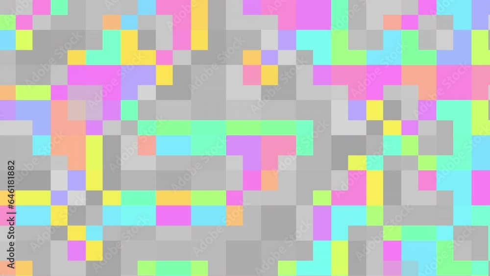 Transforming abstract geometric small squares Pixelated background. Seamless 4k looping footage. Transforming abstract geometric small squares Pixelated background. Seamless 4k looping footage.