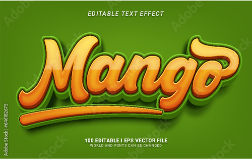 mango editable text effect