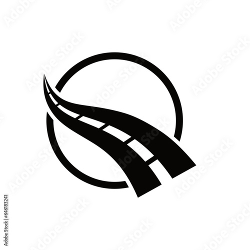 abstract vector highway logo