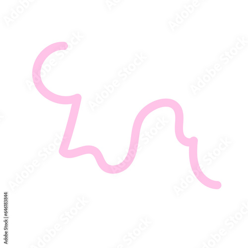 Pink Squiggles Lines Vectors 