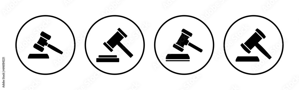 Gavel icon vector. judge gavel icon. auction hammer Gavel icon vector. judge gavel icon. auction hammer