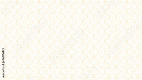 Seamless abstract modern geometric line pattern for elegant golden Islamic background