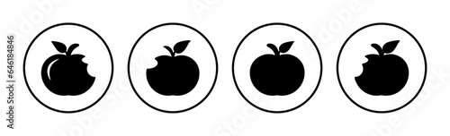 Apple icon vector. apple symbol