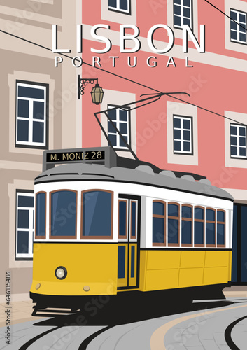 city transportation in lisbon italy that has become a unique iconic specialty for foreign and local tourists with classic cityscape landscapes