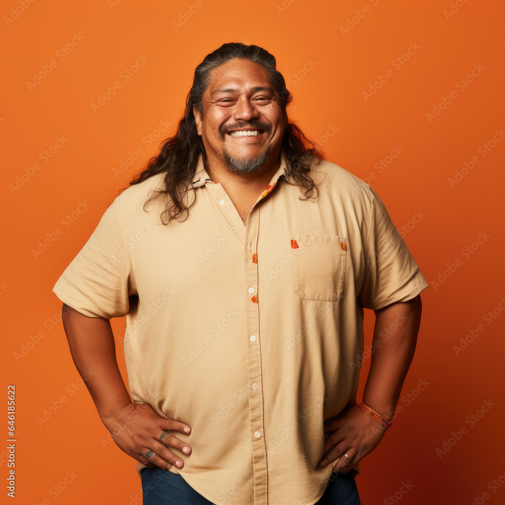 Candid Portrait of a Happy Native American Man - Ideal for Cultural, Social, and Lifestyle Content, Generated by AI Candid Portrait of a Happy Native American Man - Ideal for Cultural, Social, and Lifestyle Content, Generated by AI