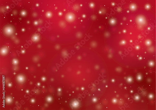 クリスマスイルミネーションの赤い背景